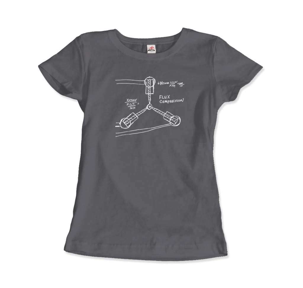 Flux Capacitor Sketch from Back to the Future T-Shirt-9