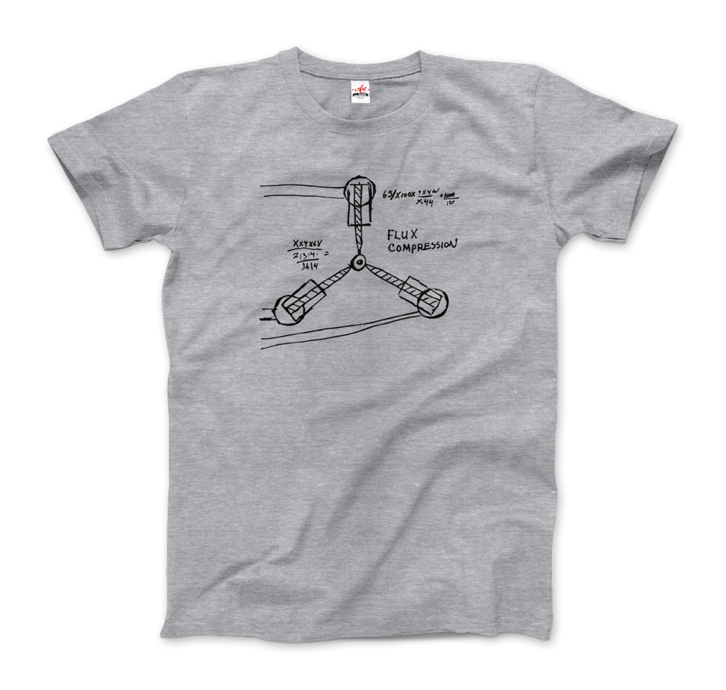 Flux Capacitor Sketch from Back to the Future T-Shirt-6